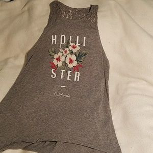 Hollister lace back tank top
